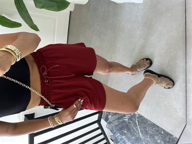 Oys Bordo Modal Şort