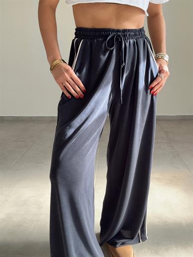 Oys Lacivert Biyeli Bol Paça Eşofman