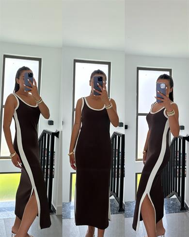 Oys Siyah Modal Kumaş Askılı Basic Elbise