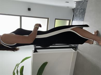 Oys Siyah Modal Kumaş Askılı Basic Elbise