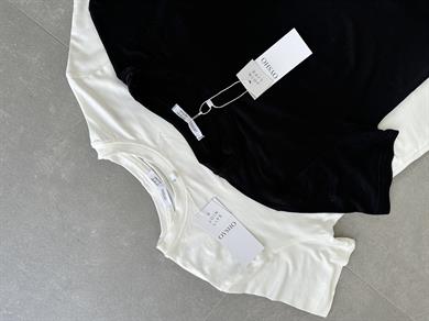 Oys Siyah Yarım Kol Basic Tshirt