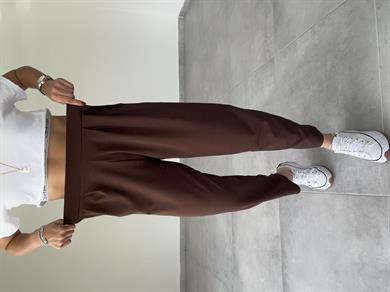 Özel Üretim Bombeli Kahve Pantolon