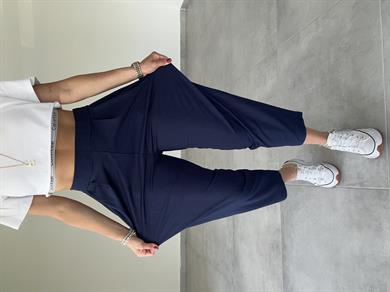 Özel Üretim Bombeli Lacivert Pantolon