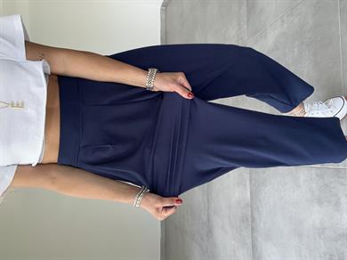 Özel Üretim Bombeli Lacivert Pantolon