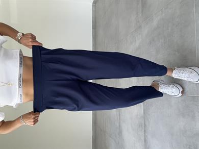 Özel Üretim Bombeli Lacivert Pantolon