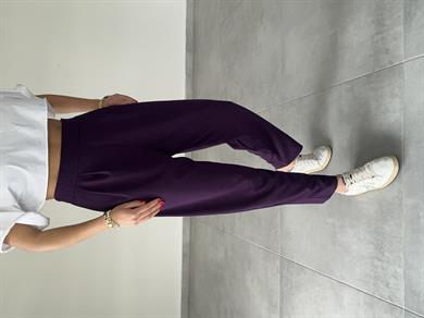 Özel Üretim Bombeli Mürdüm Pantolon