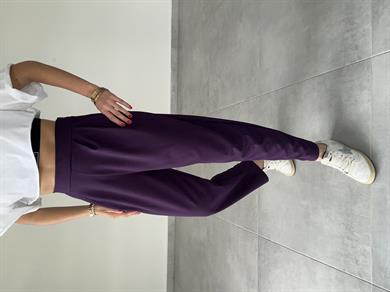 Özel Üretim Bombeli Mürdüm Pantolon