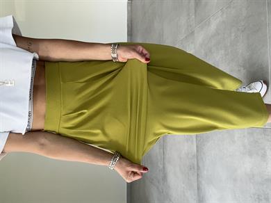 Özel Üretim Bombeli Olive Pantolon