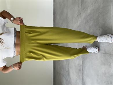 Özel Üretim Bombeli Olive Pantolon