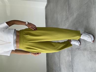 Özel Üretim Bombeli Olive Pantolon