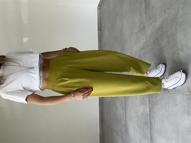 Özel Üretim Bombeli Olive Pantolon