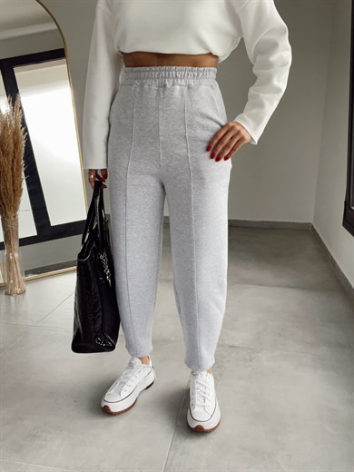 Özel Üretim Gri Şalvar Eşofman