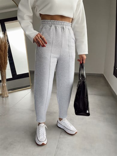 Özel Üretim Gri Şalvar Eşofman