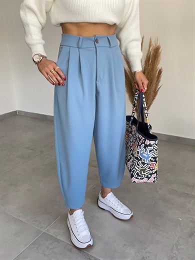 Özel Üretim Mavi Şalvar Pantolon