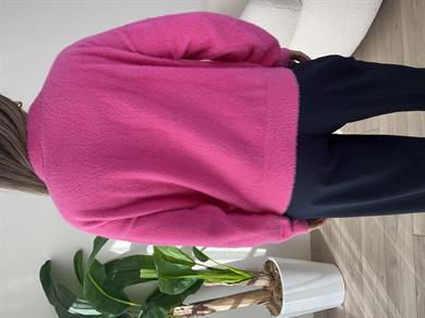 Pembe Bisiklt Yaka Triko Kazak