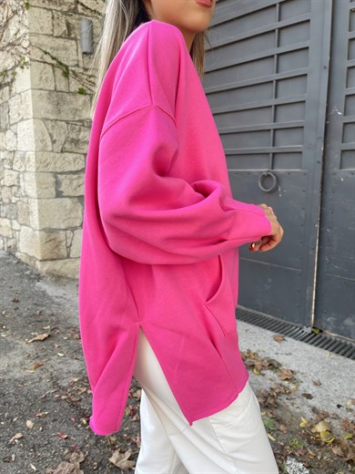 Pembe Cepli Sweatshirt