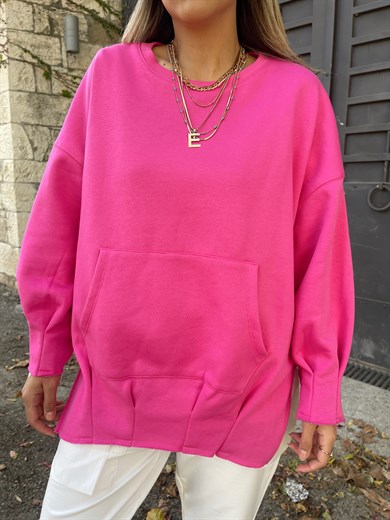 Pembe Cepli Sweatshirt