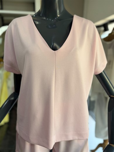 Pembe Modal Şortlu Tshirt Takım
