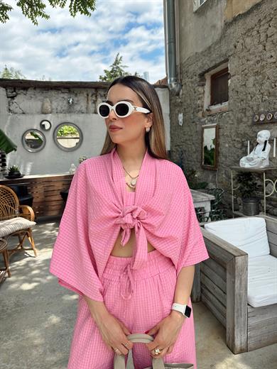 Pembe Pitikare Üçlü Takım