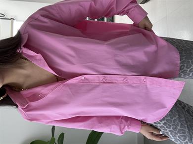 Pembe Poplin Gömlek