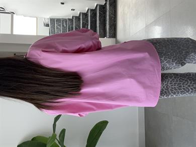 Pembe Poplin Gömlek
