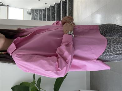 Pembe Poplin Gömlek