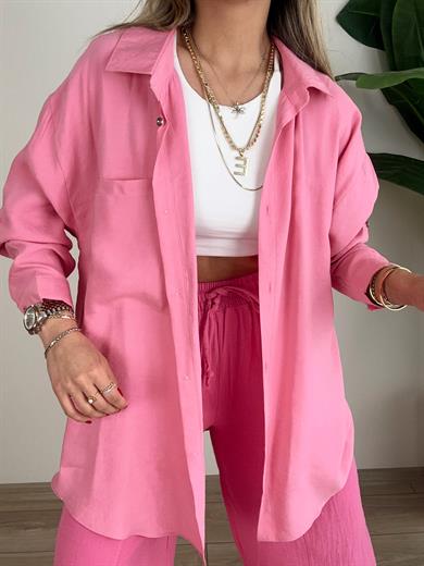 Pembe Salaş Gömlek