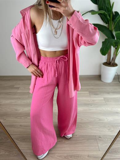 Pembe Salaş Gömlek