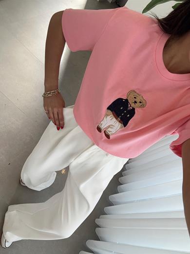Pembe Teddy Basic Tişört