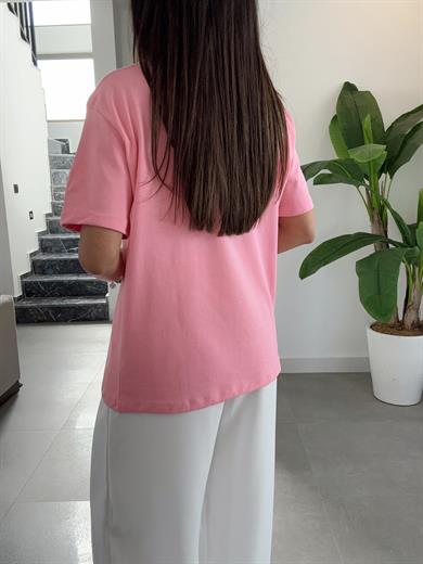 Pembe Teddy Basic Tişört