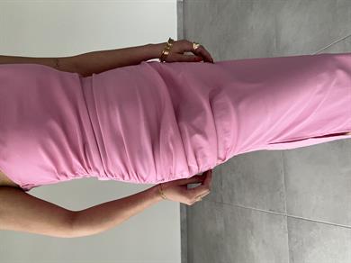 Pembe Tek Omuz Elbise