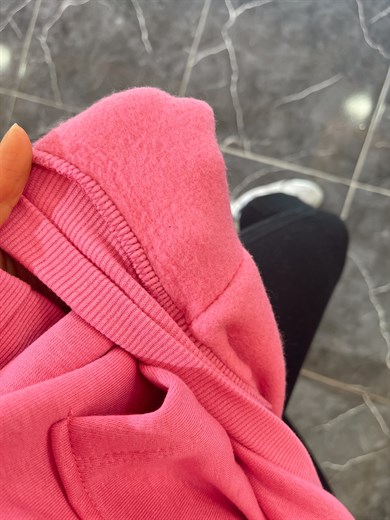 Pembe Yazılı Sweatshirt