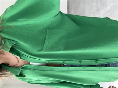 Pera Yeşil Düşük Omuz Gömlek