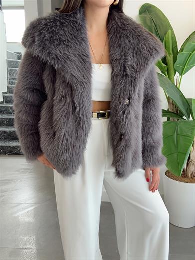 Premium Antrasit Kürk