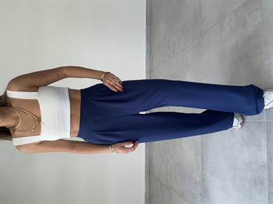 Rivero Lacivert Pileli Palazzo