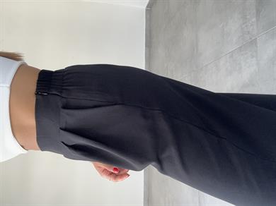 Rivero Siyah Pileli Palazzo