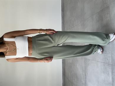 Rivero Yeşil Pileli Palazzo