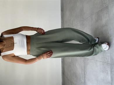 Rivero Yeşil Pileli Palazzo