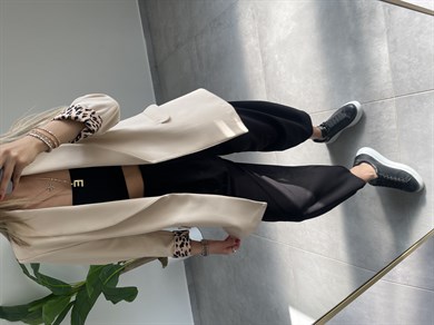 Şal Yaka Kruvaze Taş Ceket