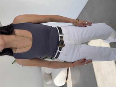 Sandy Antrasit Kare Yaka Tulum Atlet