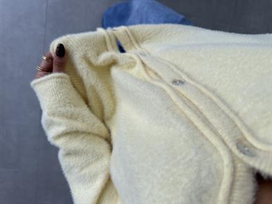 Sarı 4 Düğmeli Hırka