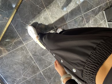 Scuba Krep Çıtçıtlı Pantolon