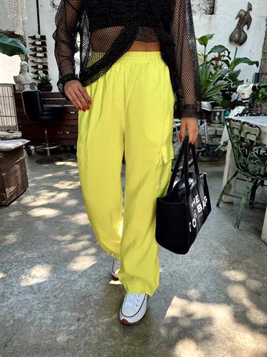 Shine Yellow Cep Detaylı Pantolon