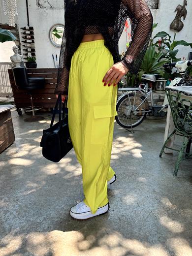 Shine Yellow Cep Detaylı Pantolon