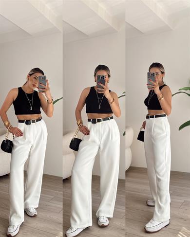 Siyah Basic Kolsuz Bluz