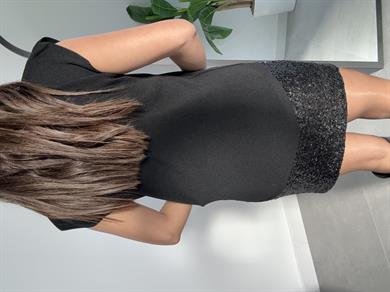 Siyah Bisiklet Yaka Triko