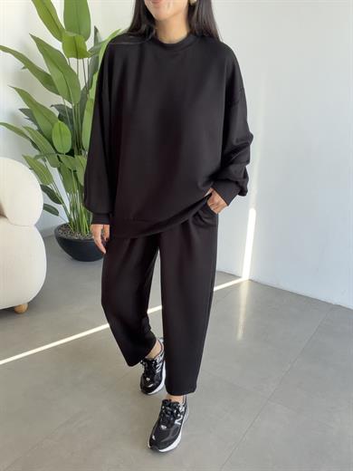 Siyah Bluz Pantolon Takım