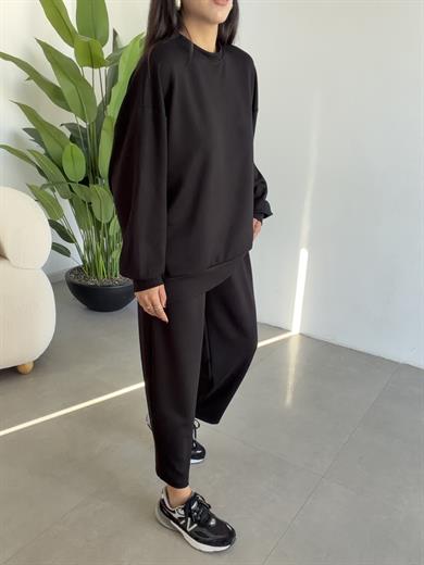 Siyah Bluz Pantolon Takım
