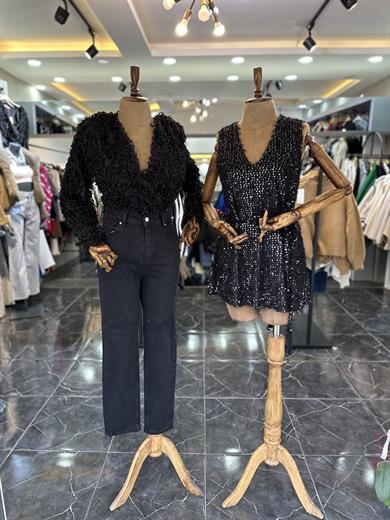 Siyah Body Alttan Çıtçıtlı