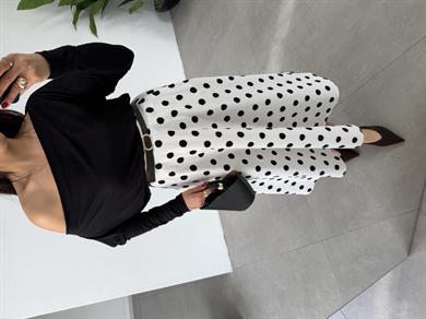 Siyah Buzzy Geniş Yaka Bluz